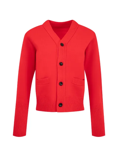 sacai ribbed-knit cardigan Red 2608621