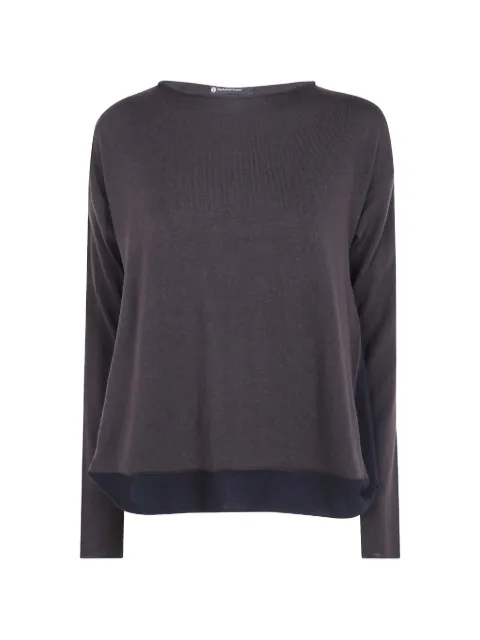 PierAntonioGaspari colour-block wool T-shirt Black 1V6836MQB4