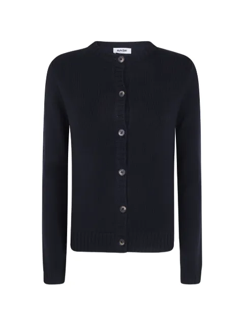 base button-up merino cardigan Black B85691700