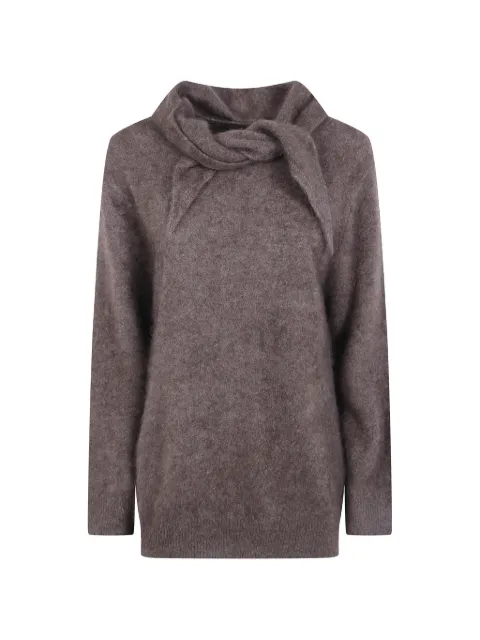 P.A.R.O.S.H. tie-neck sweater Brown D541525LYAK