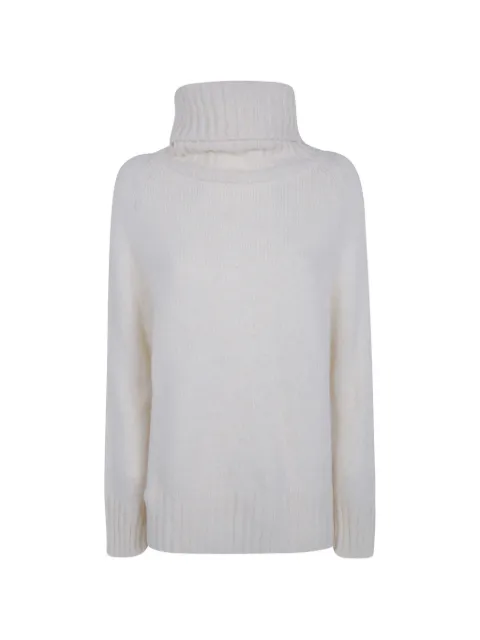 base roll-neck raglan-sleeve sweater White B8480085
