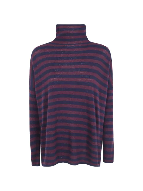 base striped high-neck T-shirt Red B8513602