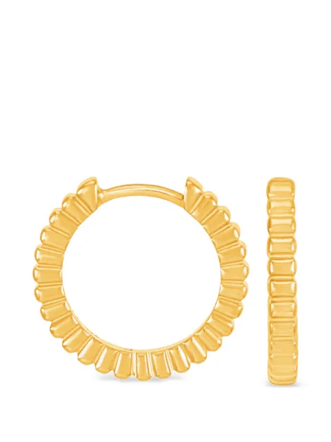 DOWER AND HALL Humbug Huggie hoop earrings Gold HUMBUGHUGGIEHOOPS