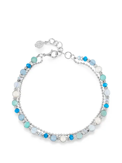 DOWER AND HALL Serenity Orissa beaded bracelet Silver FHCB22SSERENITY