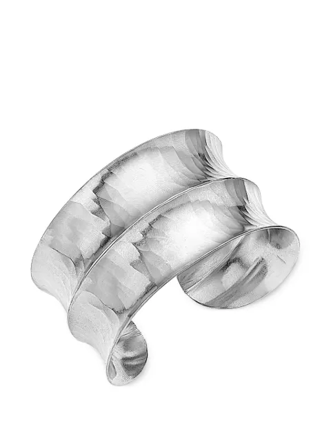 DOWER AND HALL Nomad double concave cuff Silver CUFF740S