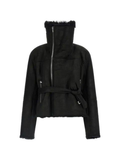 Rick Owens cropped Flight jacket Black RP02F5727LSHCTS09