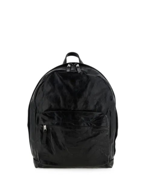Giorgio Brato crumpled leather backpack Black BS27F2401HELXNERO