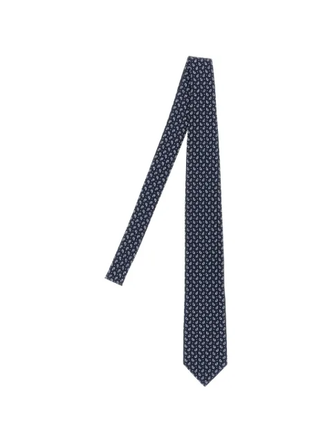 Brioni micro-paisley polka-dot tie Blue O61D00OE4674049