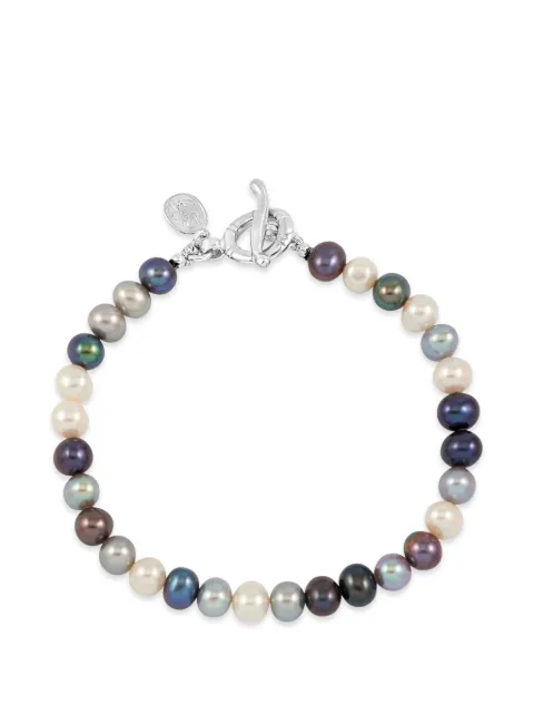 DOWER AND HALL mixed-pearl sterling-silver bracelet White PBB7MMIX