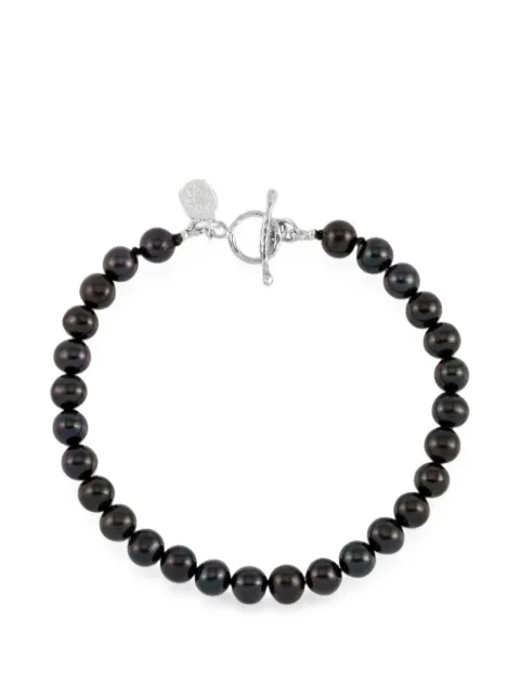 DOWER AND HALL pearl sterling silver bracelets Black PBB7MBKP