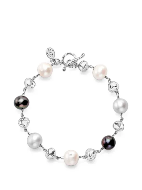 DOWER AND HALL nugget mixed freshwater pearl bracelet Silver NMFPB