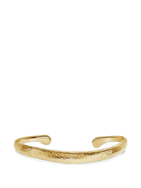 DOWER AND HALL Nomad hammered cuff bangle Gold DHCNCB