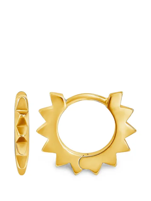 DOWER AND HALL Star huggie hoop earrings Gold HHE16