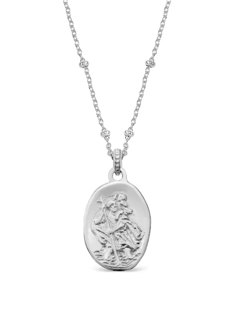 DOWER AND HALL St. Christopher Talisman necklace Silver SCP21