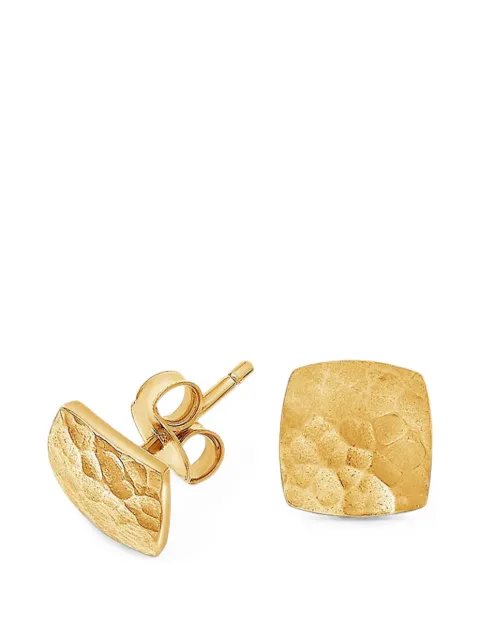 DOWER AND HALL small Nomad square stud earrings Gold NE235