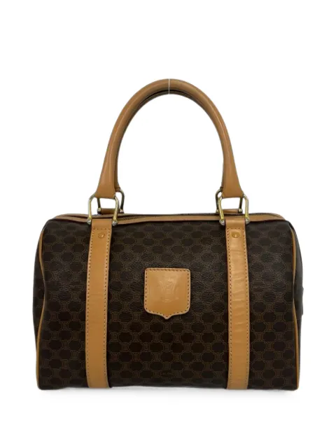 Celine Pre-Owned 2013 Macadam Coated Canvas boston bag Brown IJE3HOQR2FK026NV