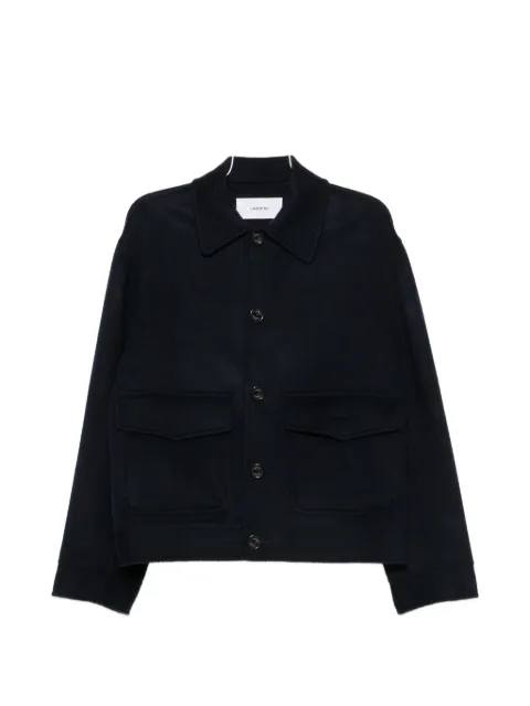 Lardini button-up pocket-detail shirt jacket Blue ACSPLITACC67630