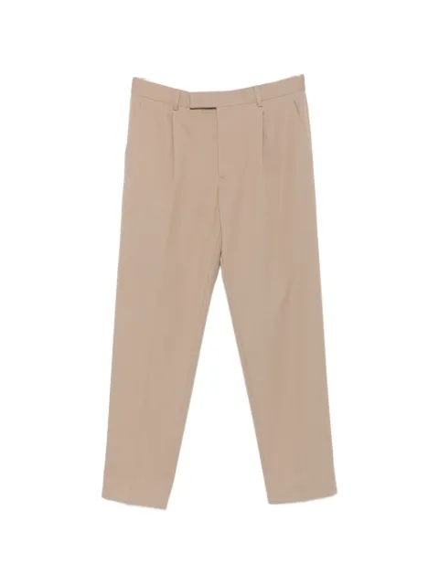 Zegna single-pleat cotton-blend trousers Neutrals UII04A4TP60