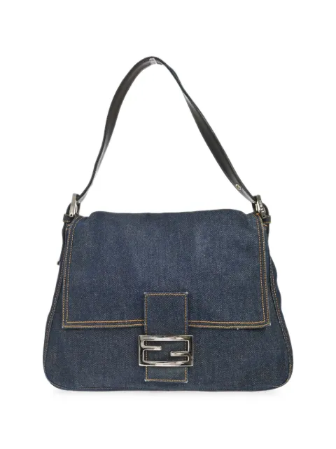 Fendi Pre-Owned 1990-2000s Mamma Baguette tote bag Blue 197881