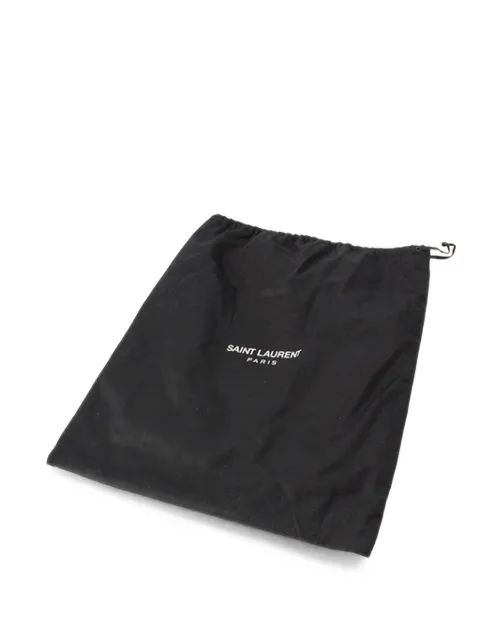 Saint Laurent Pre-Owned 2013-2026 Grain De Poudre Flat crossbody bag Black ZVUKLV9R2THAUAHA