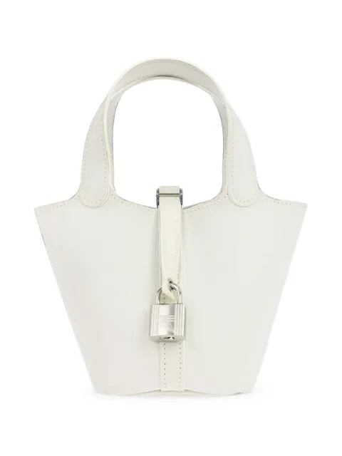 Hermès Pre-Owned 2010 micro Picotin Lock tote bag White 168240