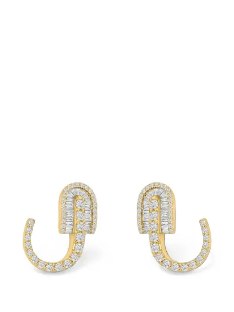 U LOS ANGELES U Huggie diamond earrings Gold 186410
