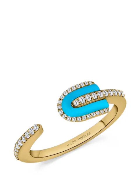 U LOS ANGELES U Solo turquoise and diamond ring Gold 171274