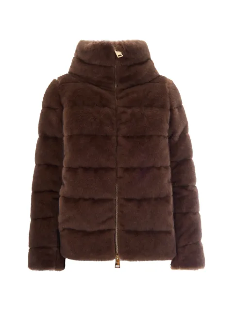 Herno faux-fur padded jacket Brown PI002283D12941