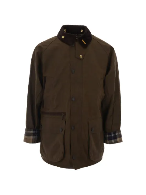 Barbour Bedale waxed-cotton corduroy-collar jacket Brown MWX2616BR71