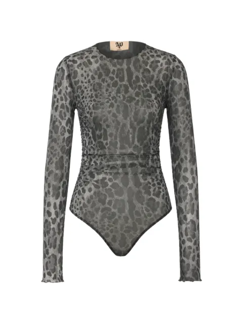 Aniye By Lulù leopard-print bodie Grey 181301