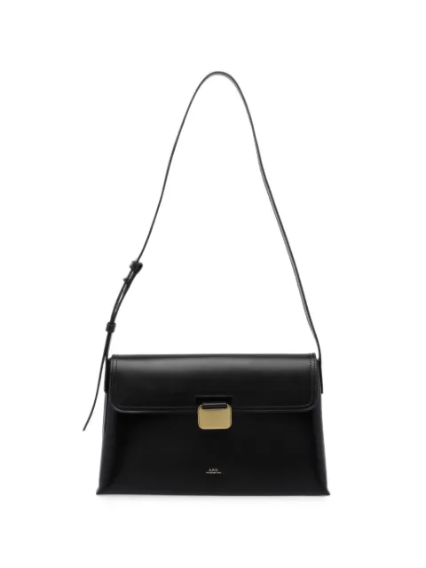 A.P.C. Simone foldover-top buckle-fastening shoulder bag Black PXBVVF67050