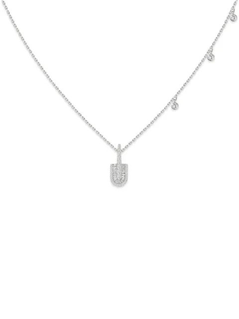 U LOS ANGELES U Solo diamond necklace Silver 186489