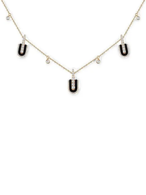 U LOS ANGELES U Trio charm necklace Gold 171945