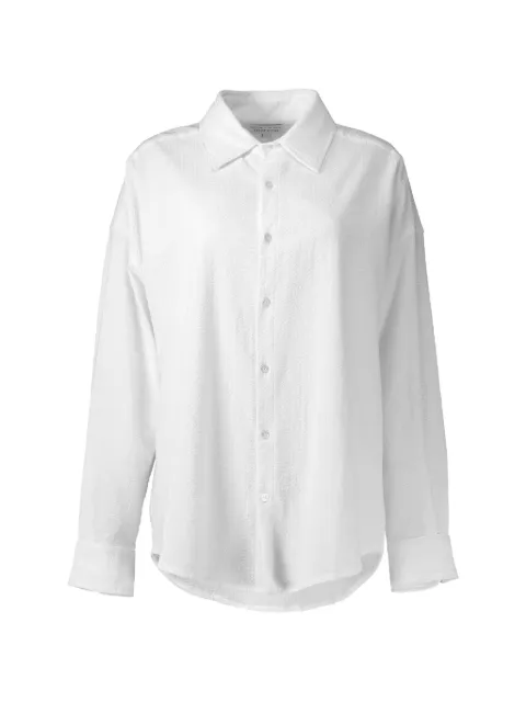 The Lady And The Sailor Sunday seersucker-effect shirt White SS2026WHTWHT
