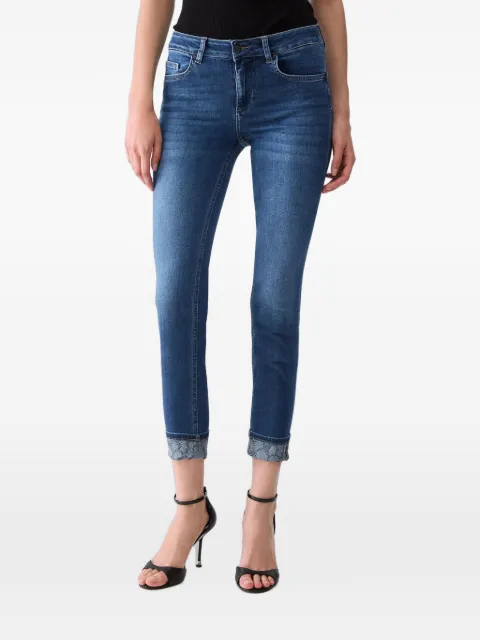 LIU JO skinny jeans with embellishments Blue UF6006D0305