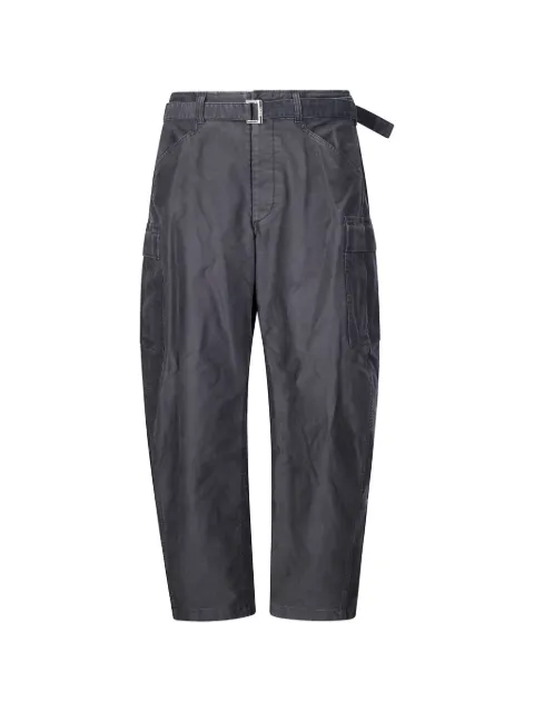 sacai belted cargo pants Grey 2604094