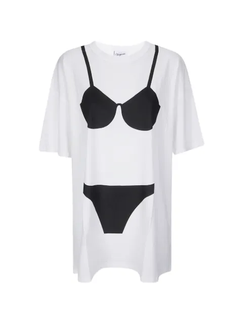 Vaquera trompe l'oeil T-shirt White VAQ12T014