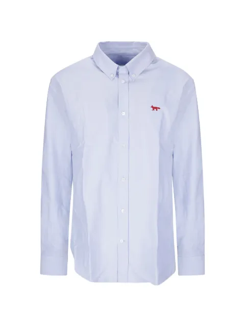 Maison Kitsuné Profile Fox long-sleeve shirt Blue QM00425WC5062