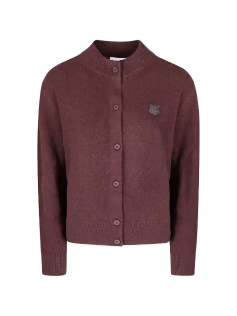 Maison Kitsuné Fox Head boxy-cut cardigan Brown MRWKC01KT1006