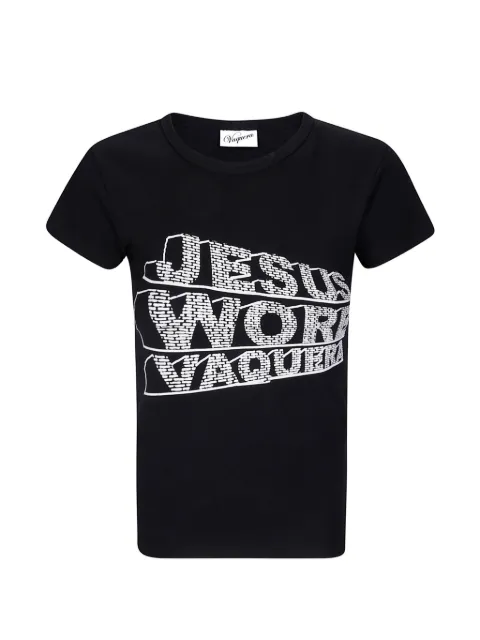 Vaquera graphic-print T-shirt Black VAQ12T009