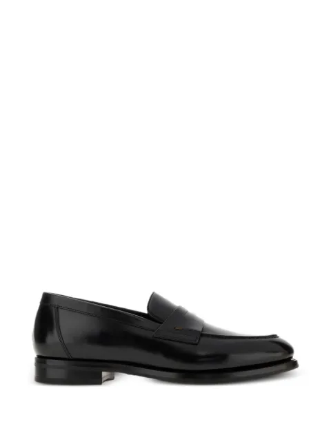 Santoni Colin leather loafers Black MCCO19386PL7HNTG