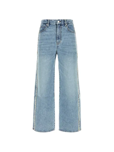 FRAME The Crochet Bow crop jeans Blue 2072CR105