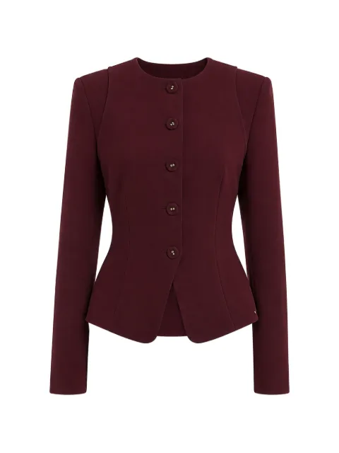 NISSA single-breasted fitted blazer Red S1366