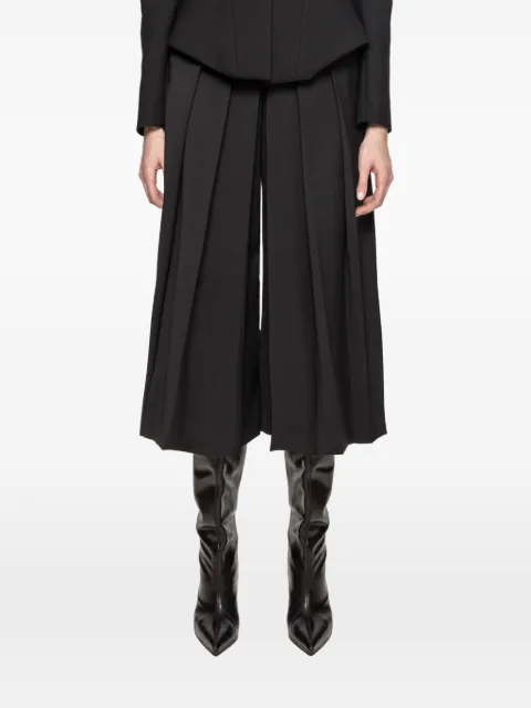 NISSA wool tailored bermuda pants Black P16777