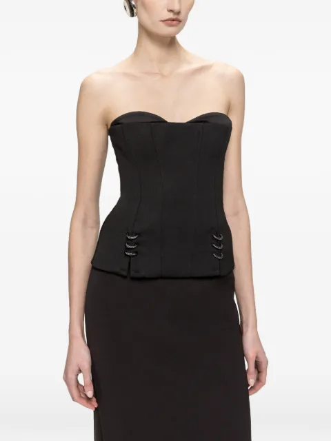 NISSA wool corset top Black TOP16803