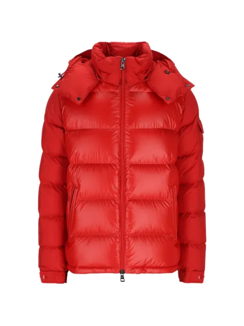 Moncler Maya quilted hooded down jacket Red L20911A00138597YX