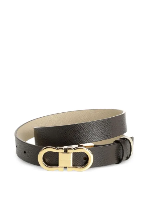 Ferragamo reversible and adjustable Gancini belt Brown 230294