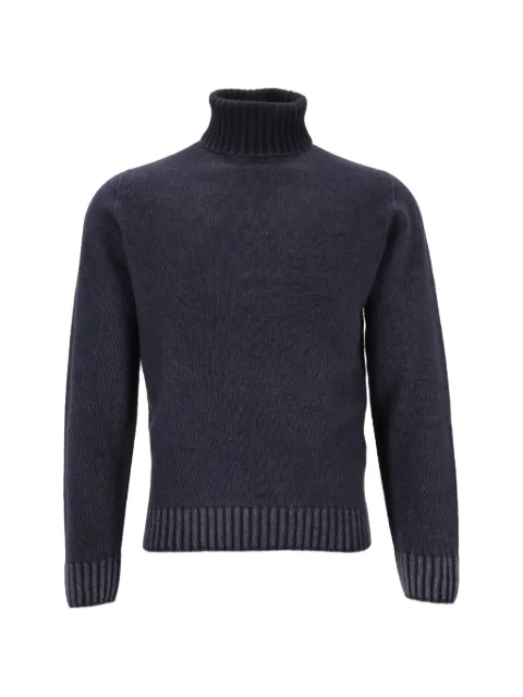 Al Duca D’Aosta 1902 ribbed-knit roll-neck sweater Blue HI240D