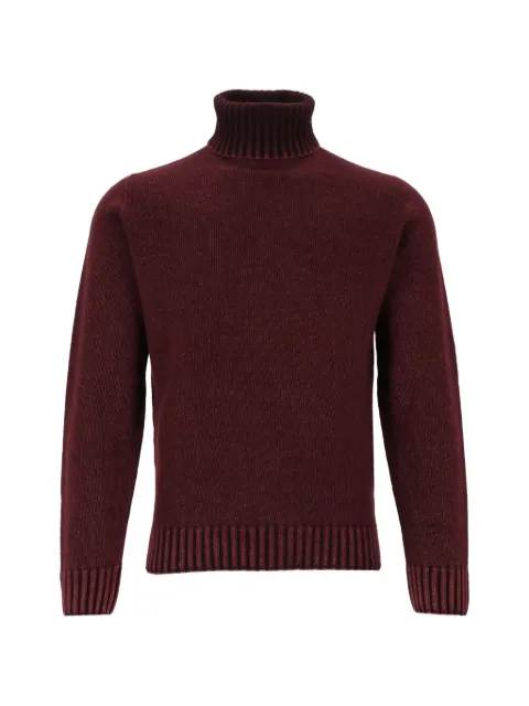 Al Duca D’Aosta 1902 ribbed-trim roll-neck sweater Red HI240D