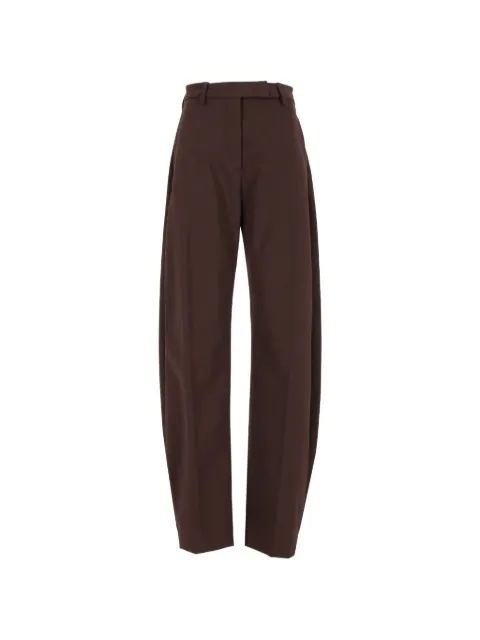 THELATEST E-Dina straight-leg trousers Brown TLWE3122W0206ABTP